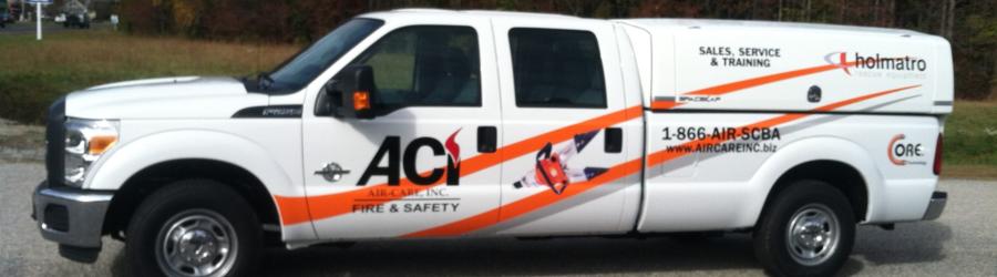 ACI holmatro service truck banner