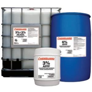 chemguard 3 containers of foam logo